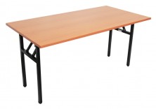 Folding Table On 730 High Black Frame. Sizes 1500 X 750, 1800 X 750, 1800 X 900